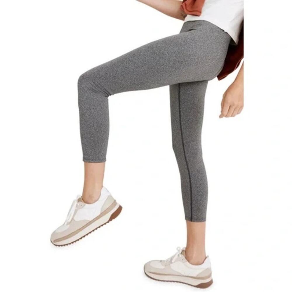 Madewell MWL Form High Rise Leggings Heather Charcoal Gray Workout Activewear 25